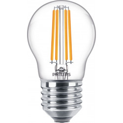 Lampara Led Esferica E27 Lc 2700k 806lm Transp Fil 6,5 W