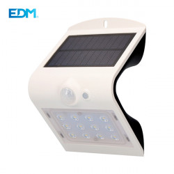 Aplique Solar 430 Lm Sensor Presencia Bco 3,5 W