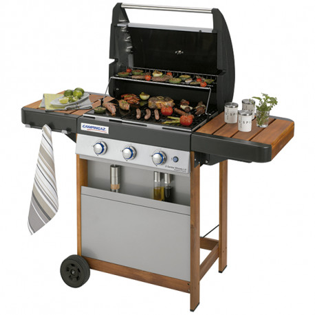 Barbacoa A Gas 3 Quemadores 9600 W