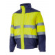 Chaqueta Trabajo 2xl Al.vis. Polie Acolch Amarillo Fluor/mar