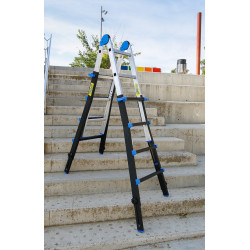 Escalera Aluminio Teles 6+6