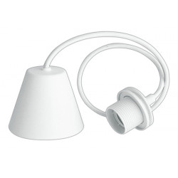 Colgante Lampara Max 60w 1m Blanco