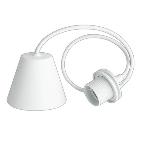 Colgante Lampara Max 60w 1m Blanco