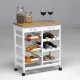 Carro Cocina 3 Cestas T/madera 76x67x37cm