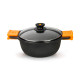 Cacerola Coc Alta 32cm C/tapa Ant.teflon Ind Al/fu Efficient