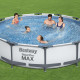 Piscina Pvc 366x76cm Cart Bestway Poliester/pvc Gris Steel P