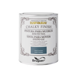 Pintura Al Agua P/mueb Chalky Tiza Az/oc Rust-oleum 750 Ml