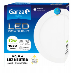 Foco Ilumin Downlight 12w 1020lm 4000k Ø17 Led Emp. Rdo Bl G