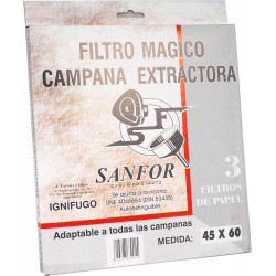 Filtro Campana Extractora 60cm Magico Papel Bl Sanfor