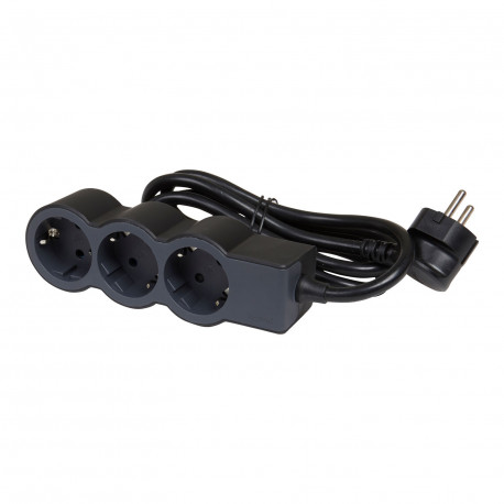Base Multiple Elec Estand. Revolution Legrand Ne 3x2p+t 1,5m