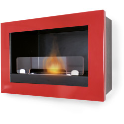 Biochimenea Pared 18x65x45 Treviso Roja Met Ro Treviso Ruby