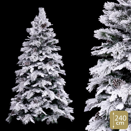 Arbol Nav. 240cm 819 Ramas Con Nieve Juinsa