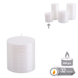 Vela Dec. 7cm Cil Combustion 32 Horas Blanca Juinsa