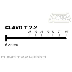 Clavo Clavad.neum Modelo T 64mm Dor Ct2264 Clavesa-atk 1.000