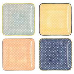 Bandeja Aperitivo Cda 21x21cm Porcel Surt Pippa Quid