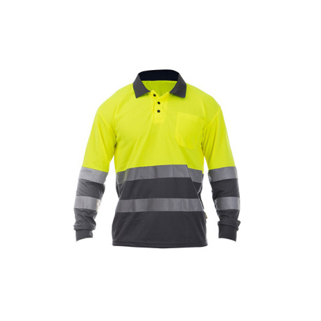 Polo Av M/larga Amarillo/azul Xl