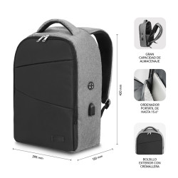 Mochila Portatil Secure 16 Pulgadas Antitheft Secure Antithe