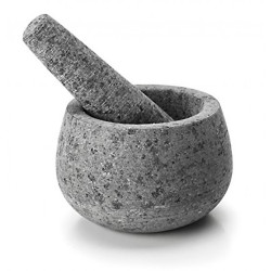 Mortero Coc Con Mano 12x8cm Granito Gr 60517 Lacor