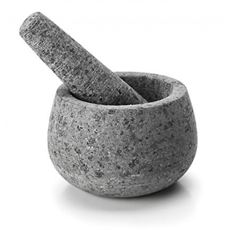 Mortero Coc Con Mano 12x8cm Granito Gr 60517 Lacor