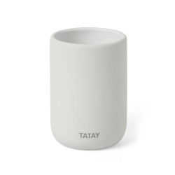 Vaso BaÑo Portacepillos 74x105x74mm Ceram Bl Soft Tatay