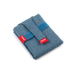 Portabocadillo Textil Polie Azul Vaquero Denim Blue Tatay