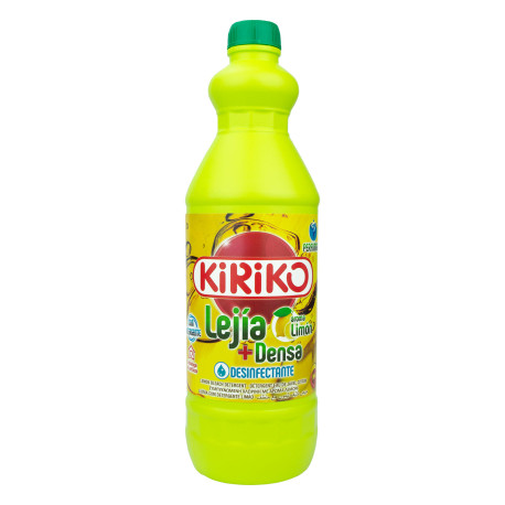 Lejia Desinfeccion 1,5lt Densa Kiriko Con Detergente Limon 1