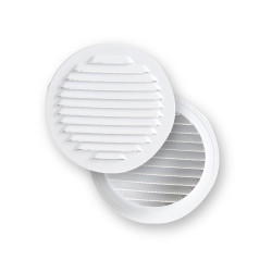 Rejilla Vent 120mm Emp Fepre Abs Bl Con Mosquitera Espesor 3