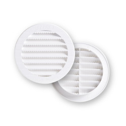 Rejilla Vent 118mm Emp Fepre Abs Bl Con Mosquitera Espesor 1