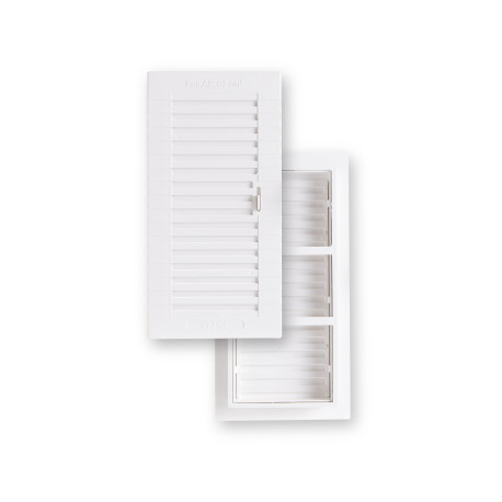 Rejilla Vent 133x260mm Emp Fepre Abs Bl Espesor 2,4 Cm 27014