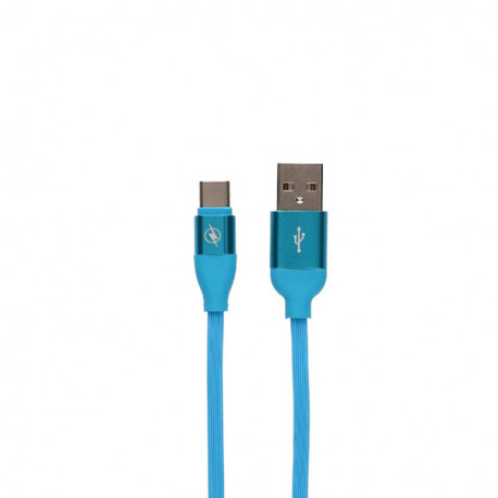 Cable Datos Usb A Usb Tipo C 2a Azul 1 M