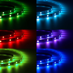 Tira Colorled Colores Rgb Control Remoto 1800lm 5 M