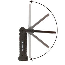 Linterna Led Plegab Rota 360º Recarg Usb -