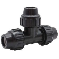 Conector Riego En T 20mm Igual Fit Pp Riegolux