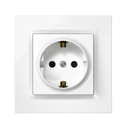 Base Enchufe Elec Schuko Tt Empotrar Bl Serie 10 Simon