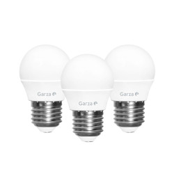 Bombilla Ilumin Esf. Led Garza E27 5,5w 470lm 4000k 3 Pz