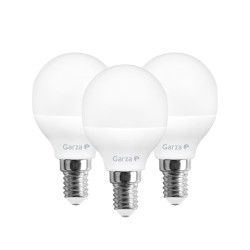 Bombilla Ilumin Esf. Led Garza E14 6w 470lm 3000k 3 Pz