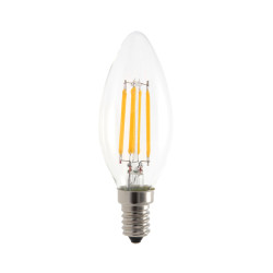 Bombilla Ilumin Vela Led Filamento Garza E14 4w 470lm 2700k