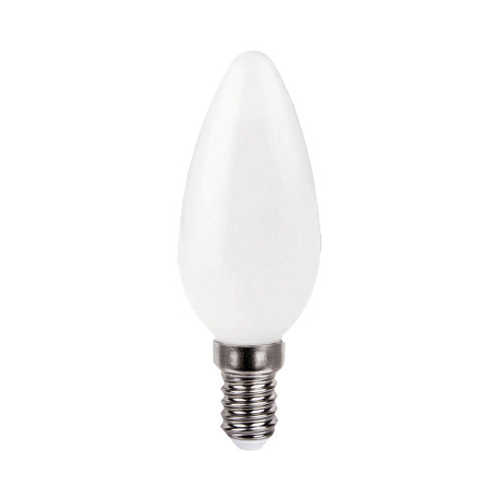 Bombilla Ilumin Vela Led Filamento Opal Garza E14 4w 470lm 5