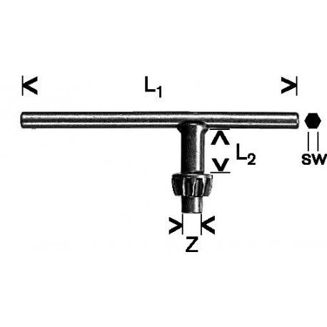 Llave Portabrocas Corona Dentada 06mm Bosch