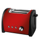 Tostador 2 Ranuras Rojo Tacto Frio 800 W