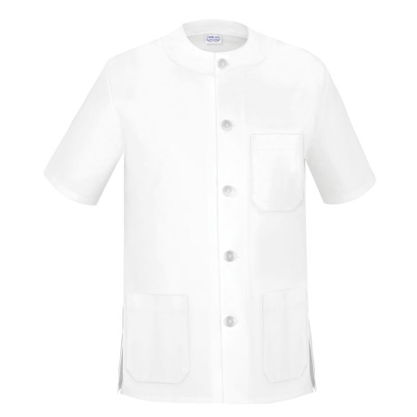 Camisa Trabajo Xxl Polie/algo M/corta Cuello Red. Bl Sanidad