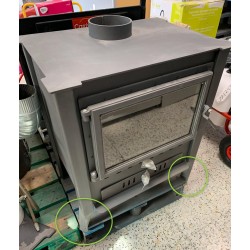 Estufa Leña 675x608x435 Mm S/150mm Hogar706 Theca