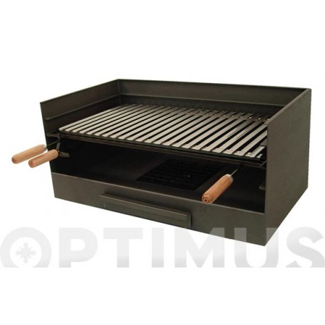 Cajon Barbacoa Con Parrilla Inox 61x40x33 Cm