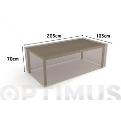 Funda Mesa Rectangular Vison 205 X 105 X H 70