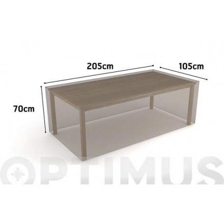 Funda Mesa Rectangular Vison 205 X 105 X H 70