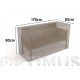 Funda Banco Vison 170 X 65 X H 90