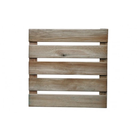 Loseta De Madera Pino Lara 40 X 40 Cm Espesor 24 Mm