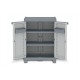 Armario Resina Medio 2 Estantes Gris Wave 97,9 X 70 X 43,8 C