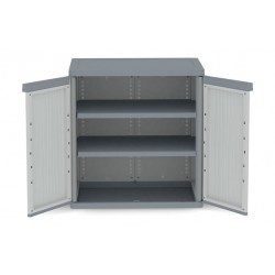 Armario Resina Bajo Xl Gris Wave Jumbo 94,5 X 89,7 X 53,7 Cm