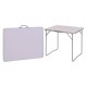 Mesa Camping Plegable Blanca 80x60 Cm